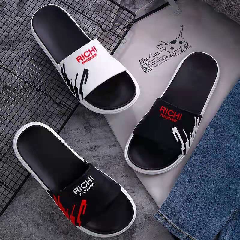 Dép quai ngang nam nữ đế cao su non cao cấp siêu êm tăng chiều cao vẩy sơn nhiều màu CHAGO DNA145