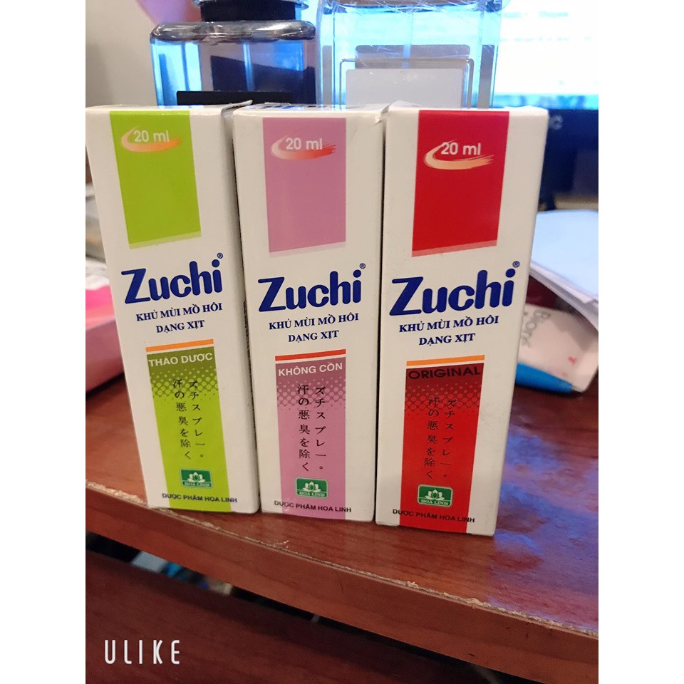 Xịt và lăn khử mùi Zuchi - nhanh khô, thông thoáng - Chính hãng
