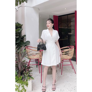 Đầm xòe ngắn tay cổ bẻ - 20Again
