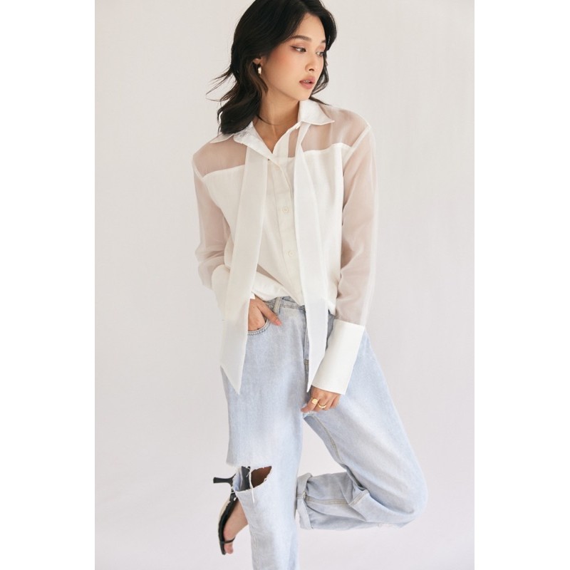 Áo sơ mi buộc nơ cổ - BOWIE