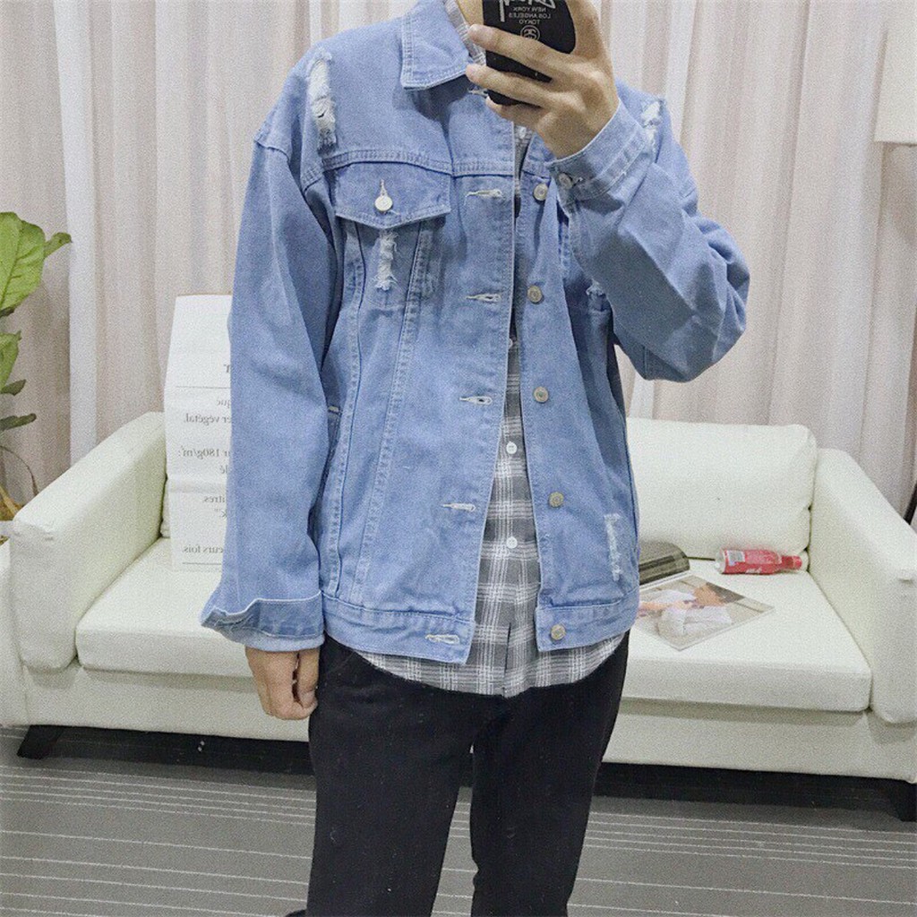 🌟HCM🌟🌺FREESHIP 99K🌺️⚡ Áo Khoác Jean Nam-MIna-Fashion-TrangTrang