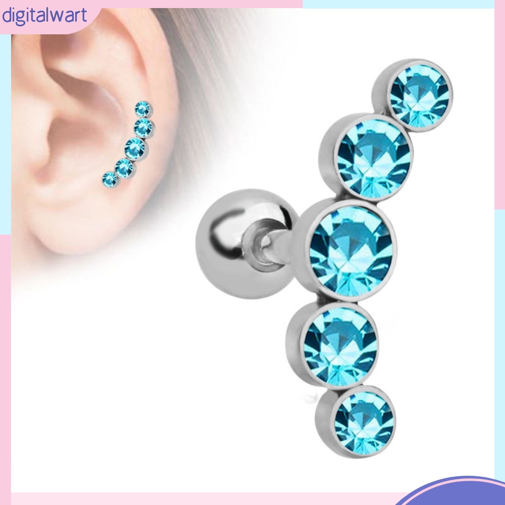 1 khuyên tai đính đá thời trang nữ tính