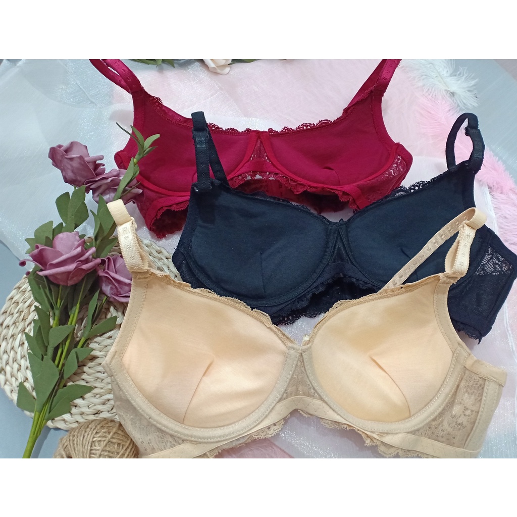 Áo Ngực Ren Chìm, Mút Vừa E343 - 83 - Thương Hiệu 12h