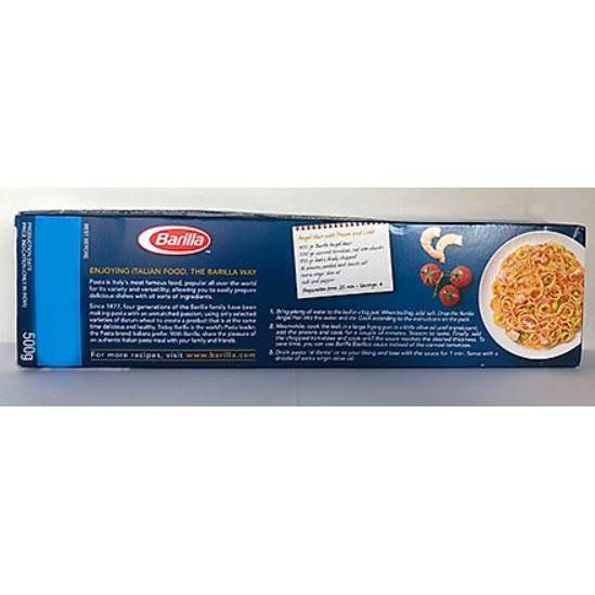 Mì Ý Barilla sợi hình ống Angel Hair số 1 500g