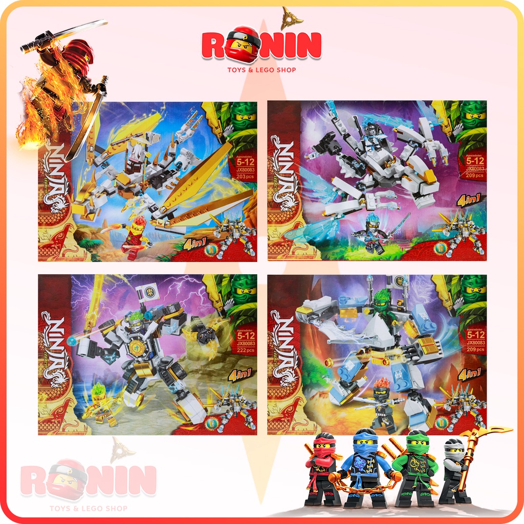 Bộ Đồ Chơi Lắp Ráp Ninjago : Người Máy Đại Chiến Samurai 4in1