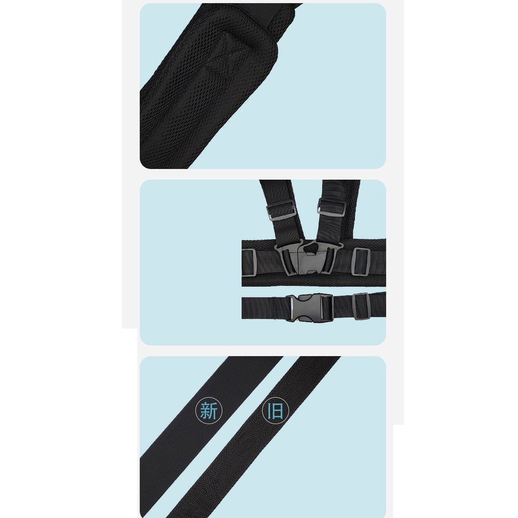 Đai Đi Xe Máy An Toàn Cho Bé Từ 1-12 Tuổi Chống Ngã Đeo Vai Thắt Lưng Đai Ngực Thoáng Khí Phát Quang