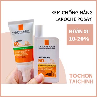 Kem chống nắng  LA ROCHE POSAY Dry touch Anti Shine Gel cho da dầu và LA ROCHE POSAY Anthelios Fluide Invisible MẪU MỚI