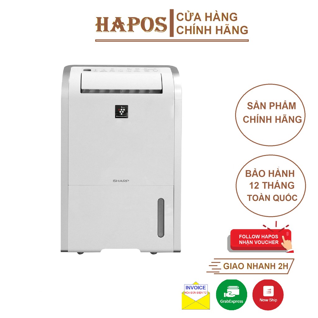 [Mã ELHA22 giảm 5% đơn 300K] Máy lọc không khí hút ẩm Sharp DW-D20A-W (50m2) - Hàng chính hãng