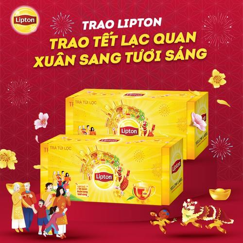 Hộp 25/50 Gói Lipton Trà Nhãn Vàng ,25/50 túi x 2g