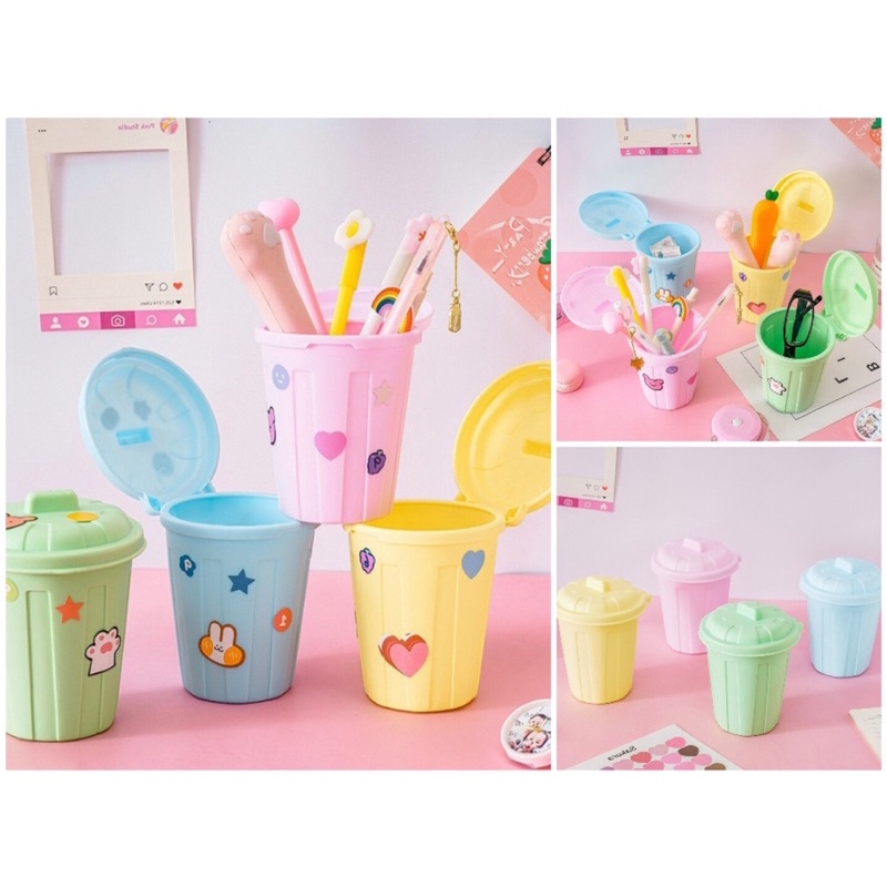 THÙNG RÁC /CỐC CẮM BÚT MINI CUTE ...