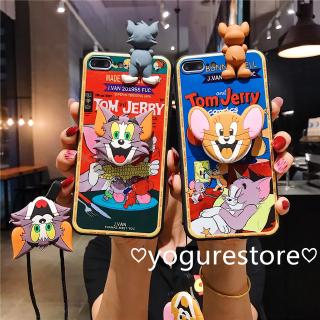 Ốp điện thoại hình Tom và Jerry dễ thương cho iPhone 6 6S 7 8 X XS XR XS Max 11 Pro max