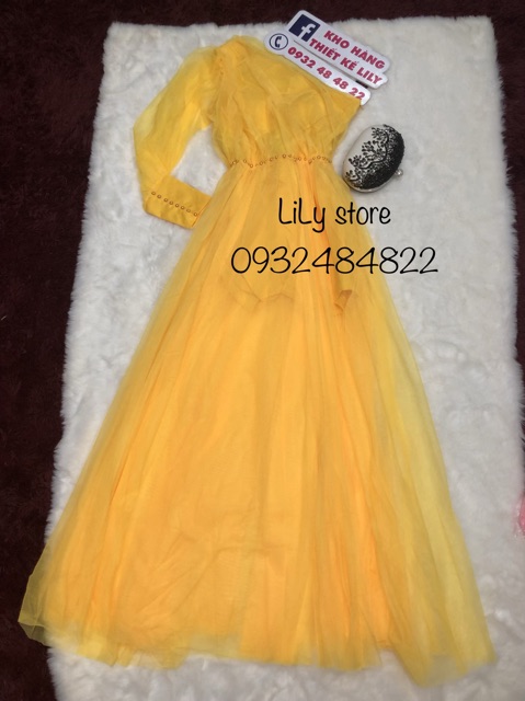 ( VIDEO &amp; ẢNH THẬT 10000%) ĐẦM MAXI LỆCH VAI ĐÍNH NGỌC EO