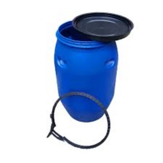 Thùng phi nhựa 50l thùng phi dược phẩm, sạch đẹp, không hóa chất, mới 95% lắp nhựa, đai sắt