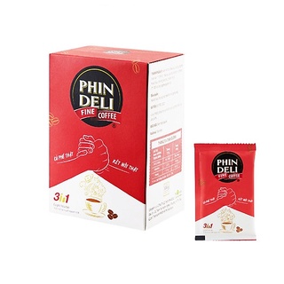 [1 gói][Date T01/2023] Cà Phê Hòa Tan PhinDeli 3in1 Regular