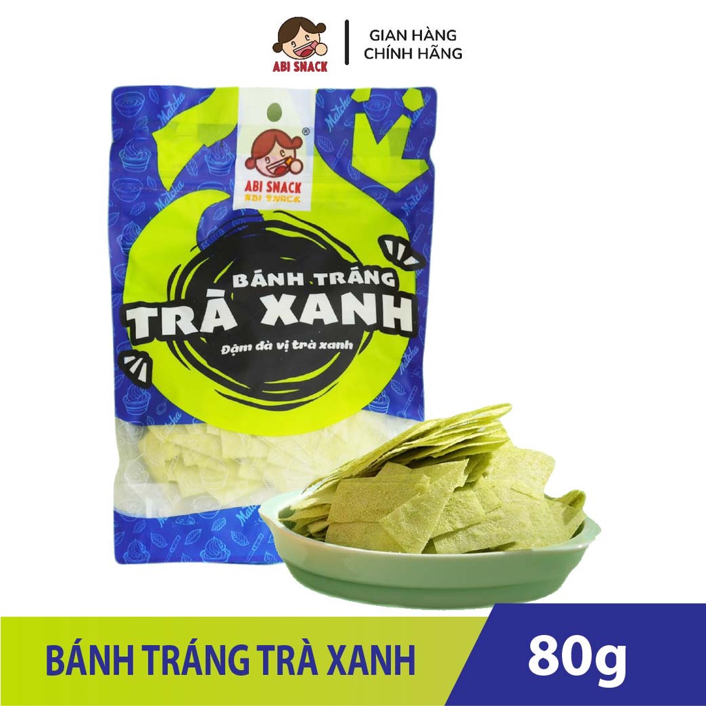 Bánh Tráng Trà Xanh ABI SNACK 80G