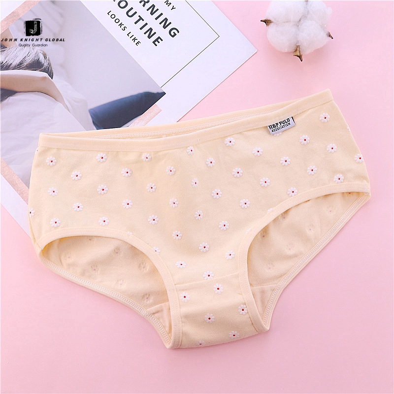 JKG Quần Lót Cotton Hoạ Tiết Hoa Cúc Đáng Yêu Dành Cho Nữ | BigBuy360 - bigbuy360.vn