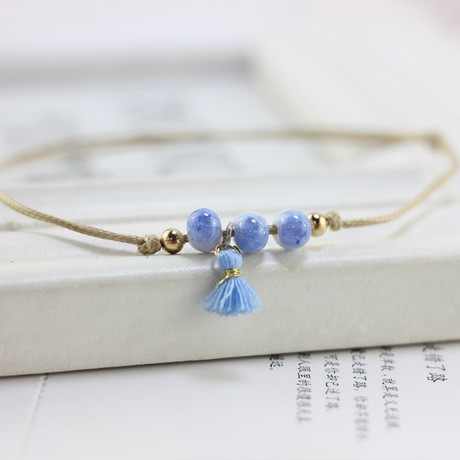 Lắc chân gốm tua rua nhiều màu phụ kiện thời trang Decorme | BigBuy360 - bigbuy360.vn