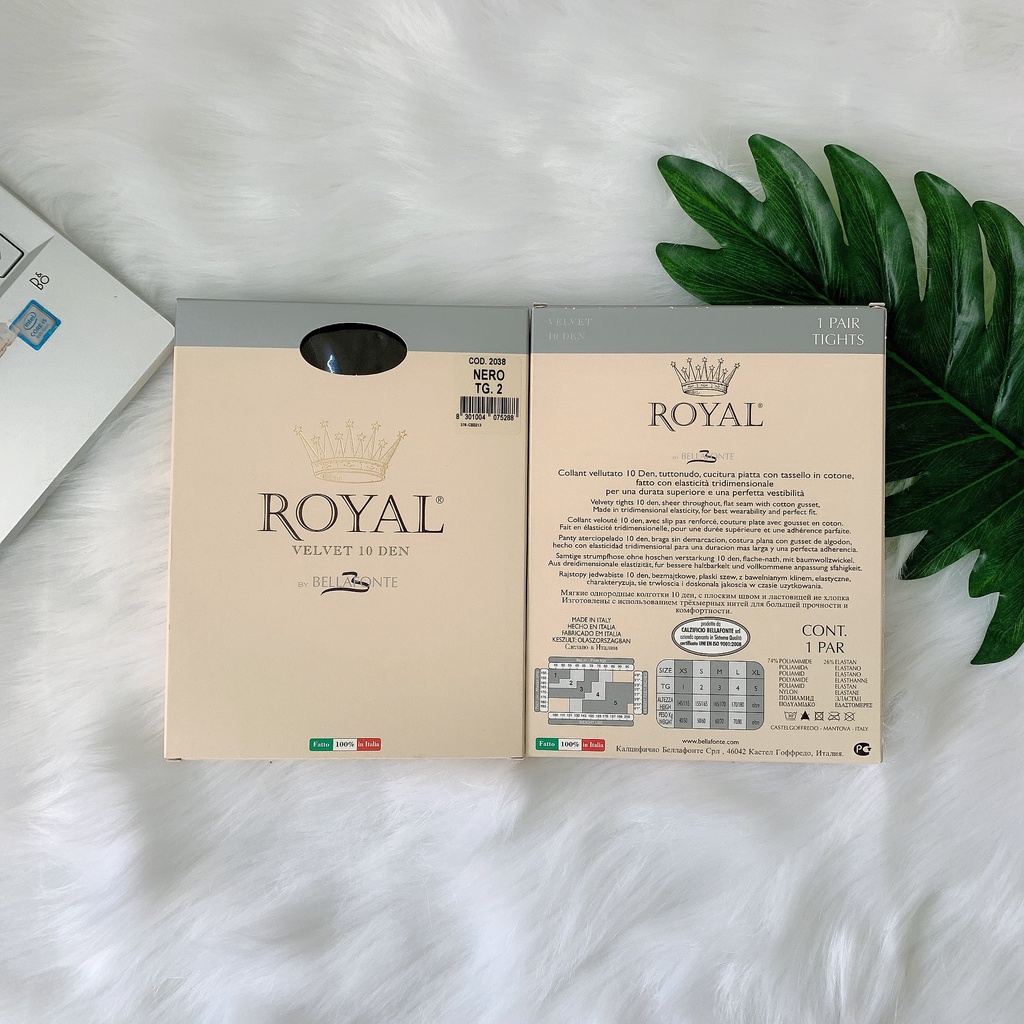 Tất quần cao cấp Bellafonte Velvet 10 DEN Q2038 - Italia