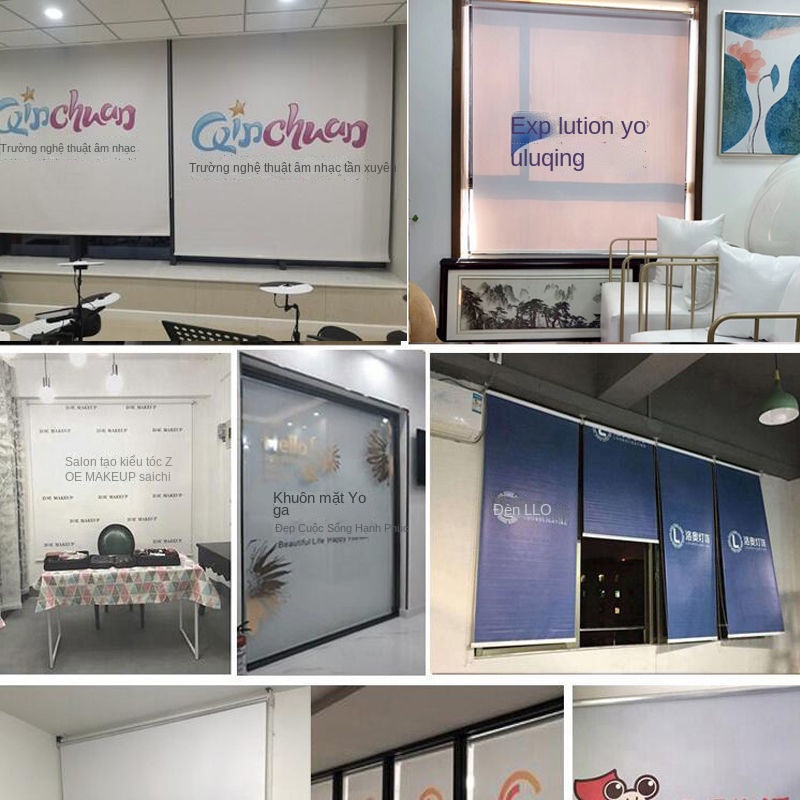 Mua Quảng cáo tùy chỉnh rèm cuốn rèm in logo nâng cuộn văn phòng công ...