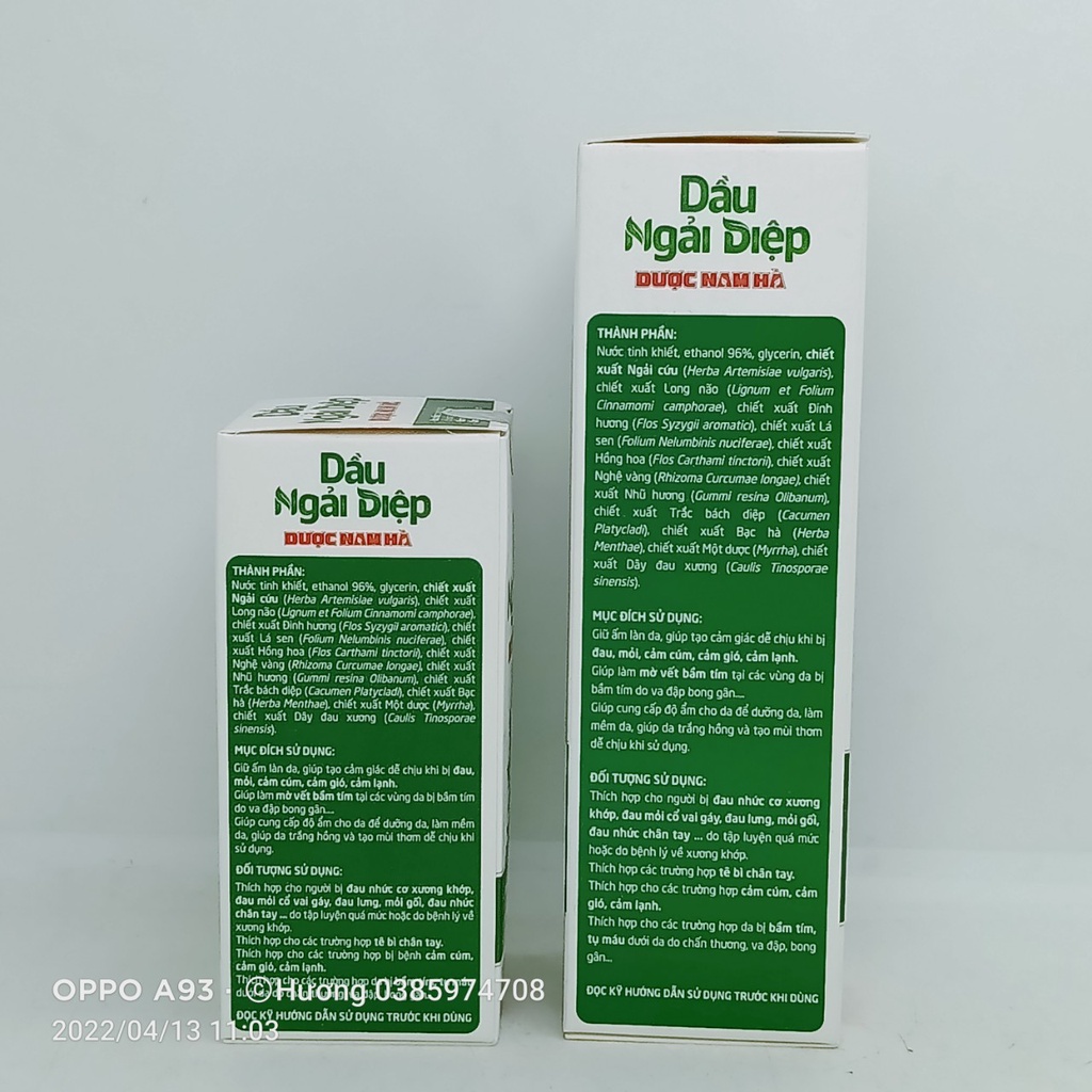 DẦU NGẢI DIỆP NAM HÀ