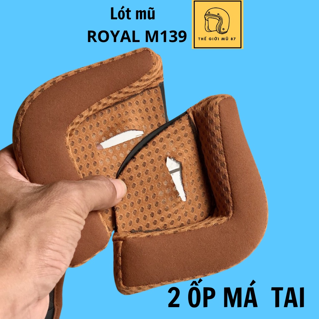 Bộ lót thay thế mũ bảo hiểm ROYAL 139 kính âm