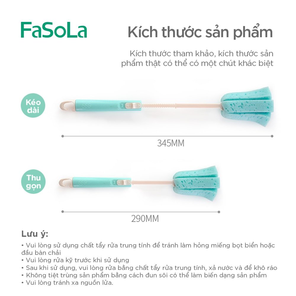 Cây cọ rửa cốc, bình thông minh bằng nhựa FASOLA FSLJJ-075