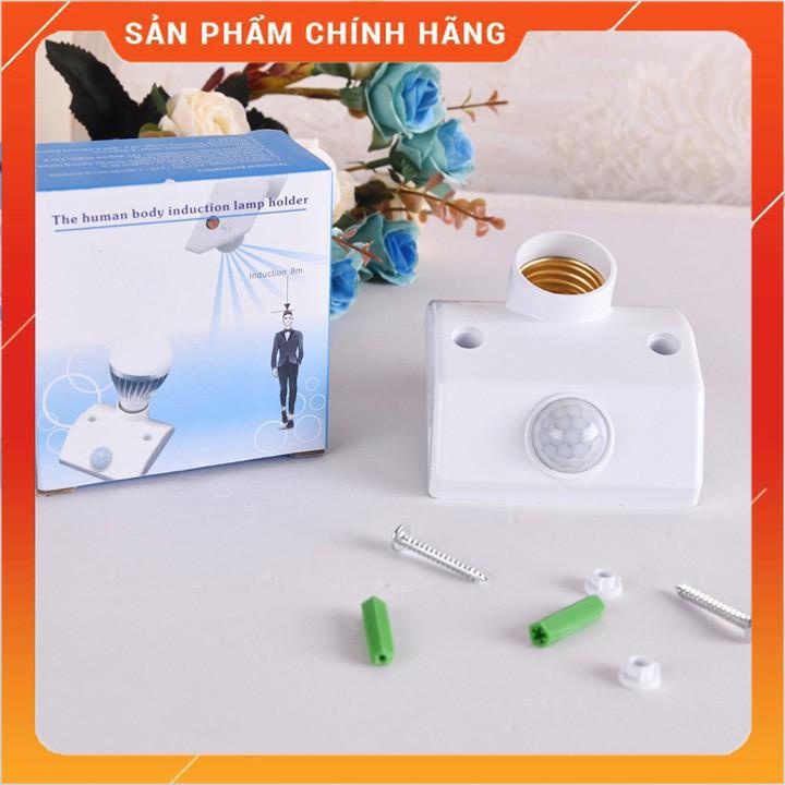 Đui đèn cảm ứng Đui đèn cảm biến chuyển động hồng ngoại SMH E27, đuôi đèn cảm biến hồng ngoại, đui đèn (Đức Nhinh Shop)