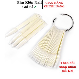Móng que tập sơn đầu nhọn - móng que nail đầu nhọn 1 bịch 40 que