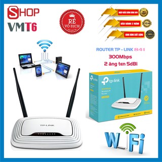 Bộ phát WiFi TpLink WR 841N Tốc Độ 300Mbps - Router WiFi - Chính Hãng bảo hành 24 tháng!