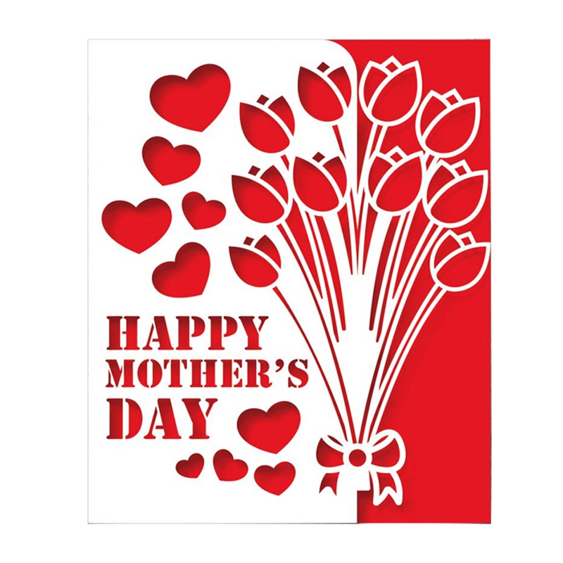 Khuôn Cắt Giấy Làm Từ Kim Loại Hình Chữ Best Mom Ever Trang Trí Scrapbook