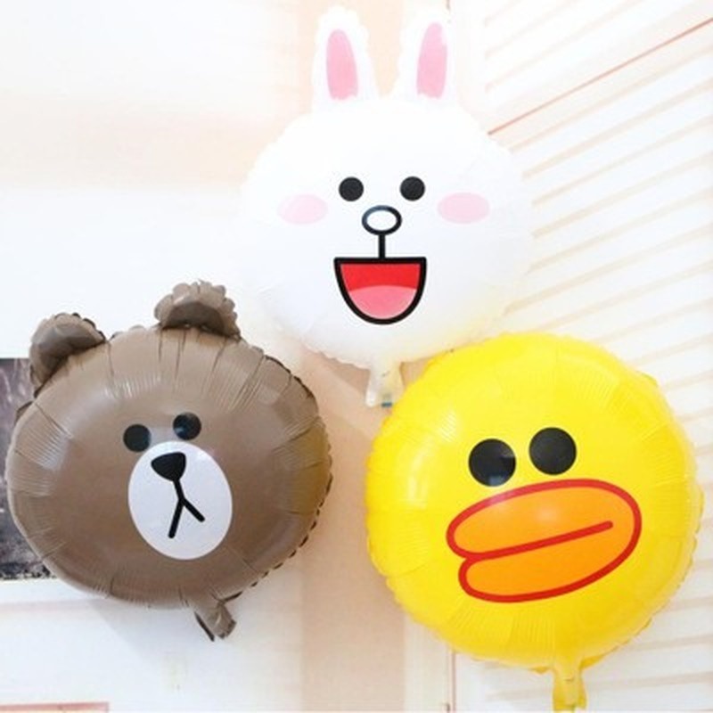 Bong Bóng Lá Nhôm 18 inch Hình Động Vật Dễ Thương