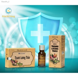 Combo siro thanh lương thảo và tinh dầu xông cửa sổ vàng