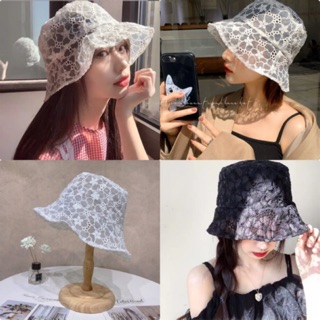 MŨ BUCKET REN hoa tiểu thư - Nón ren hoa siêu xinh Hottrend