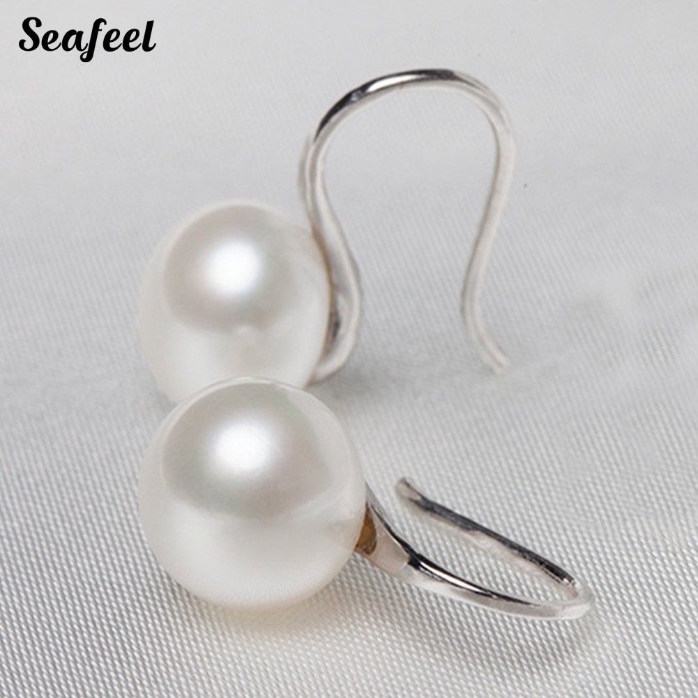 SF Fashion Women Faux Pearl Mini Ear Hooks Earrings Party Jewelry Gift