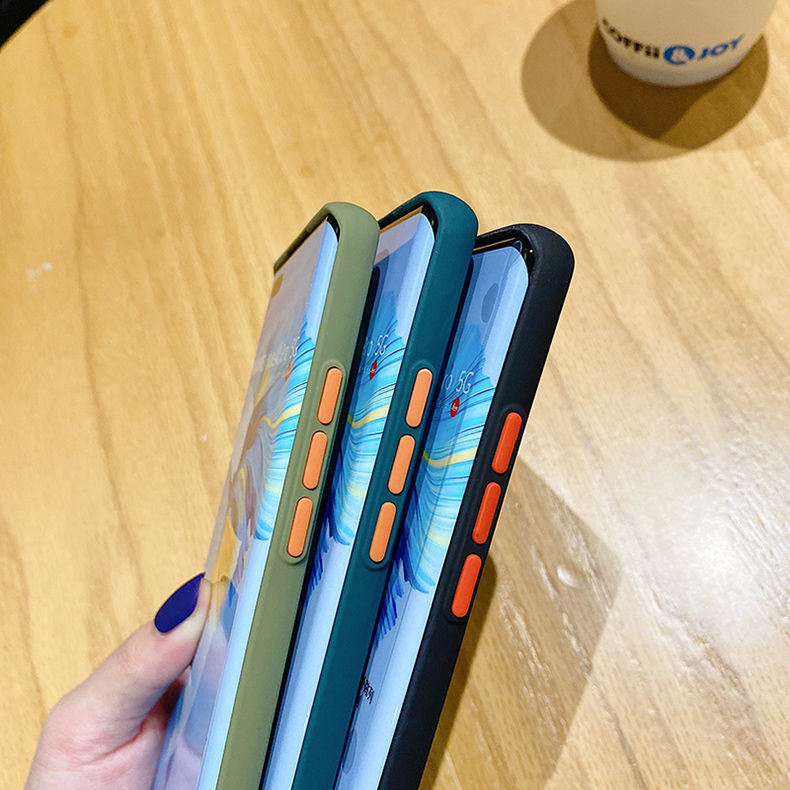 Ốp điện thoại cứng mặt nhám trong suốt chống sốc cho Huawei Mate 40 Pro 30 20 Pro 5G 4G 2022