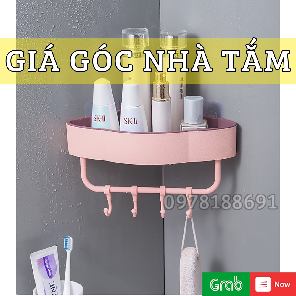 Kệ Góc Nhà Tắm Dán Tường, Giá Để Đồ Góc Nhà Tắm Không Cần Khoan Đục