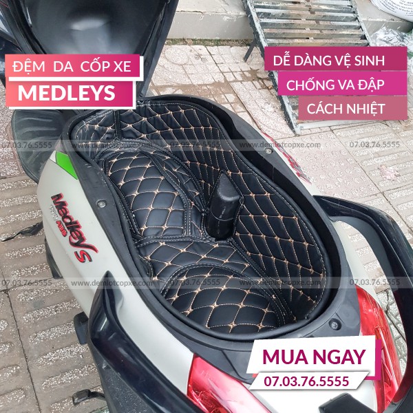 Lót Cốp Xe Piaggio Medley - Hàng Gia Công Tại Xưởng - May 3 Lớp Cách Nhiệt Chống Nước - Bảo Hành 1 Năm