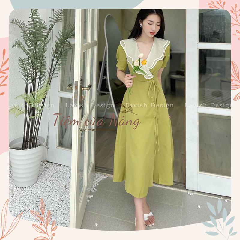 Váy thiết kế cổ vạt tiểu thư - Kho điện Công nghiệp Online LĐ