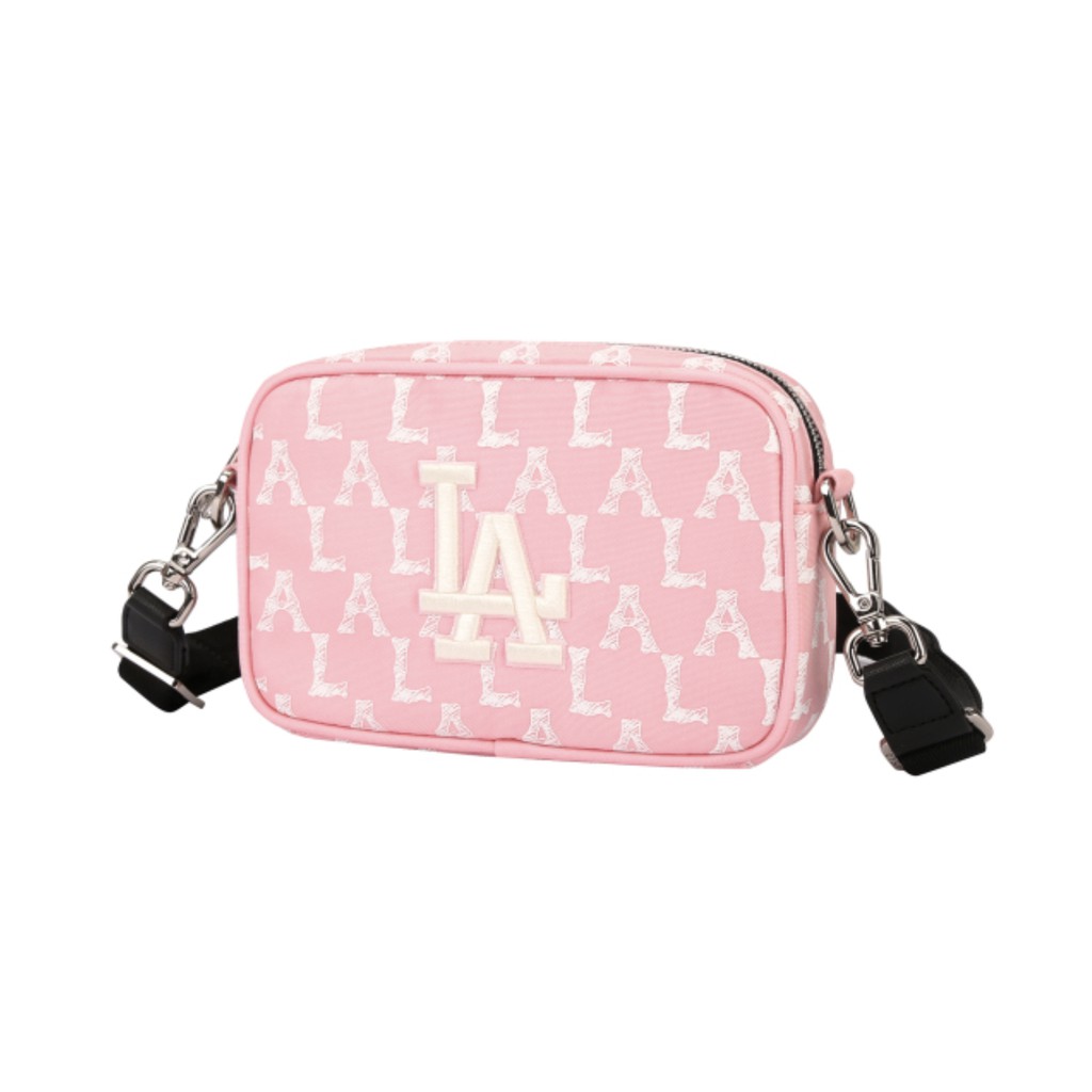 Túi Monogram Mini Crayon Cross Bag LA Pink 🔴FREESHIP🔴 Hàng Chính Hãng - Túi Đeo Phong Cách Hàn Quốc