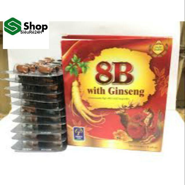 VIENUONG Thuốc bổ nhân sâm 8B With Ginseng giúp ăn ngủ ngon, phục hồi cơ thể