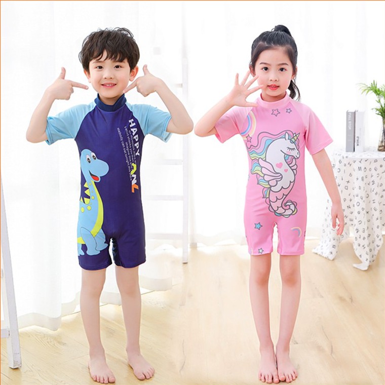 Đồ bơi liền thân cho bé trai và bé gái 5-10 tuổi họa tiết hoạt hình đáng yêu nhiều màu sắc V0069- CLOUDY FASHION
