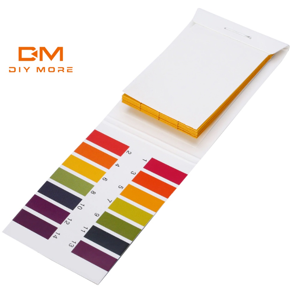 DIYMORE 1 Gói 80 Tờ Giấy Thử Nghiệm Chất Lượng Nước 1-14