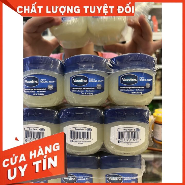 chính hãng Sáp Dưỡng Ẩm Da Vaseline 49g hàng mỹ -dưỡng ẩm chống khô nứt nẻ môi và tay chân (dùng chong pun săm thẩm mỹ