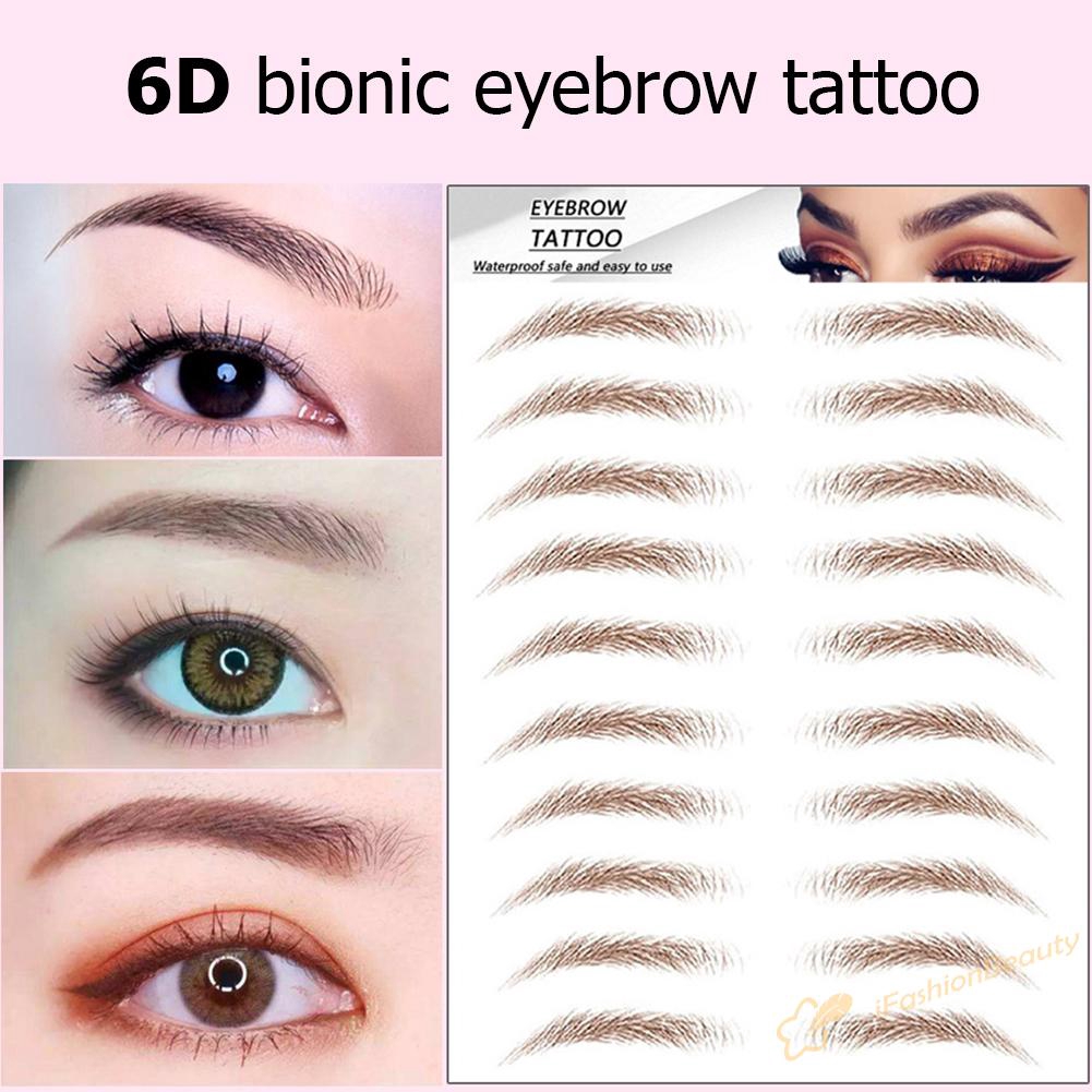 (Hàng Mới Về) Miếng Dán Hình Xăm Lông Mày 6d Lâu Trôi | BigBuy360 - bigbuy360.vn