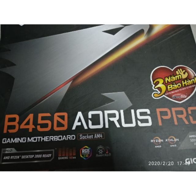 Mainboard Gigabyte B450 Aorus Pro