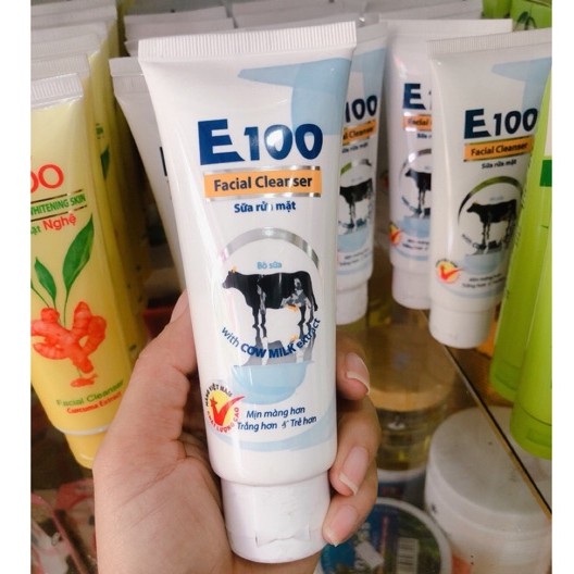 Sữa rửa mặt E100 tinh chất sữa bò tươi 100g