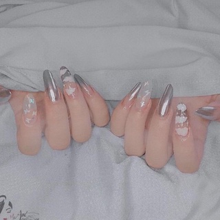 🎀Nail box, móng up thiết kế mây bạc tráng gương🎀