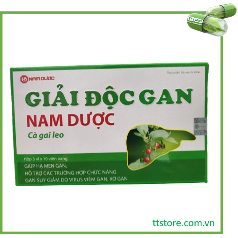 Viên uống Giải độc gan Nam Dược Cà Gai Leo (Hộp 30 viên) - Naturenz, hewel