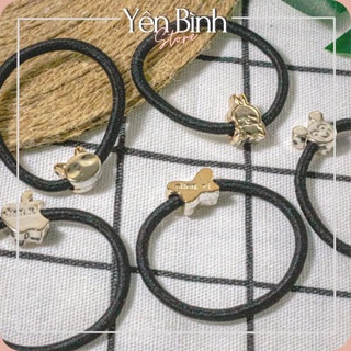 Dây cột tóc mặt hình/dây trơn nhiều kiểu