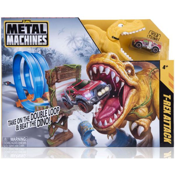 Bộ đồ chơi đường đua đối đầu T-Rex Zuru Metal Machines